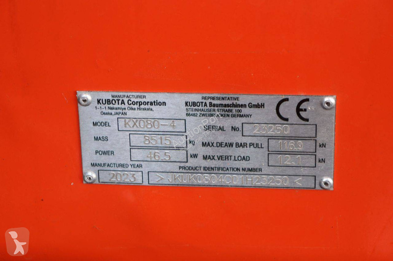 Rýpadlo Kubota KX080-4