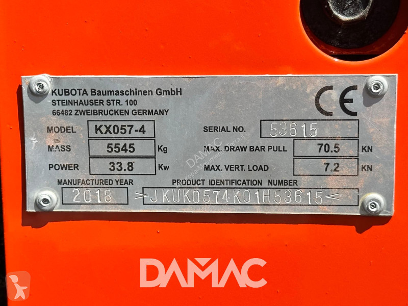 Excavator Kubota KX57-4