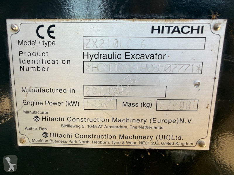 Pelle Hitachi ZX 210 LC-6 - ZX 210 LC - ZX 210 -