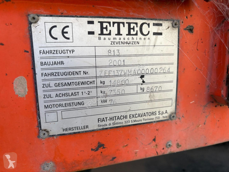 Pelle Etec 813  + 5979 HR + BASKET 3rd function...