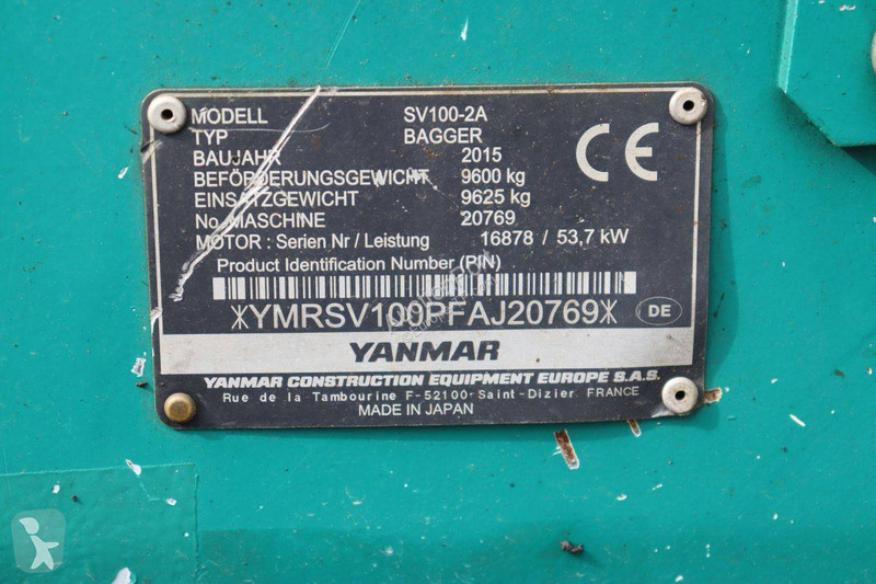 Pelle Yanmar 2A