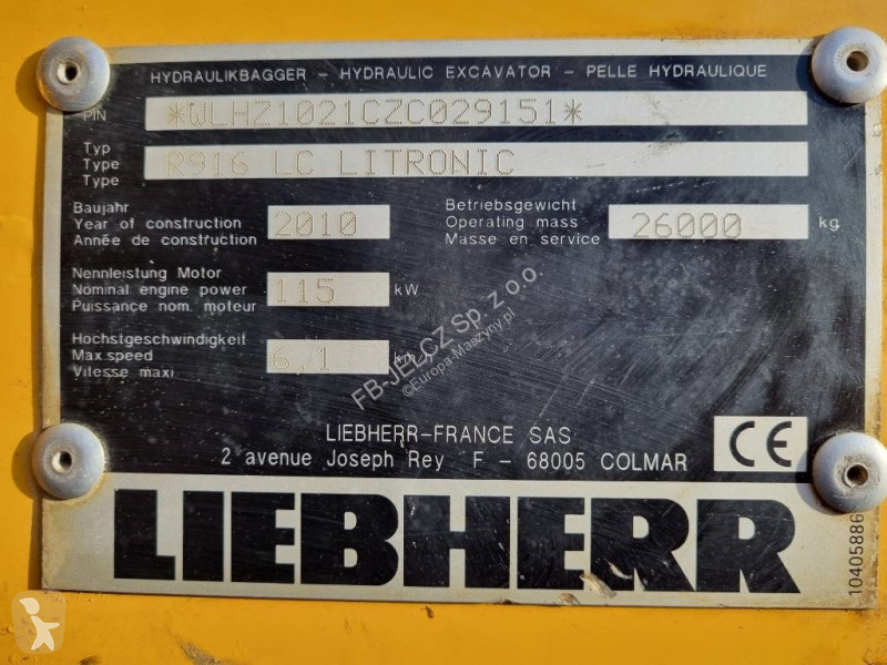 Skovl Liebherr R 916 LC