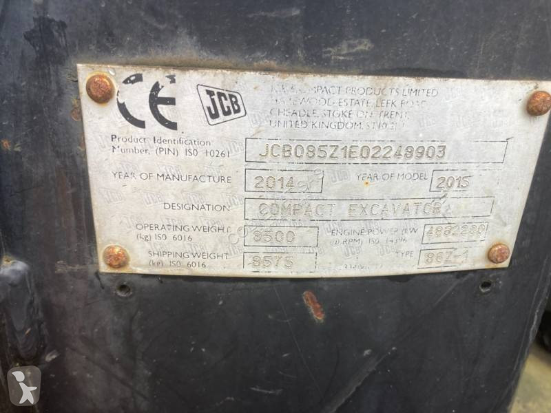 Escavadora JCB 85Z-1