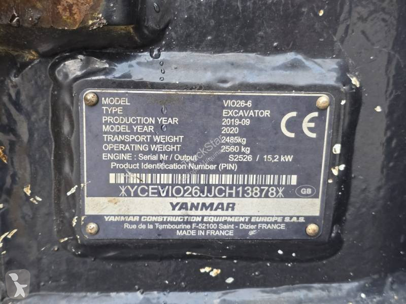 Escavatore Yanmar VIO 26-6
