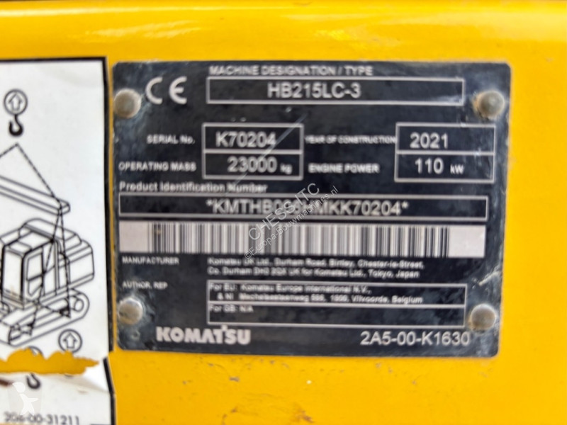 جرافة Komatsu HB 215LC-3 HB 215 - PC 210 - -11