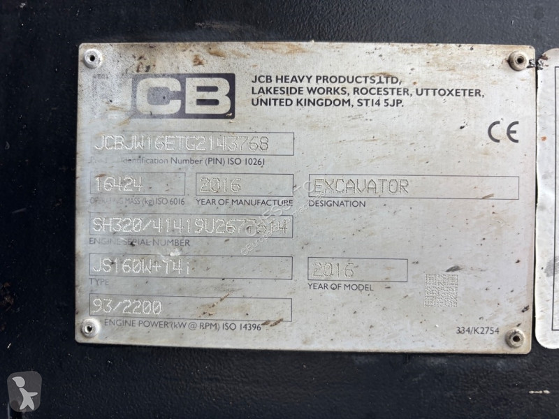 Excavator JCB 160 - 175 -