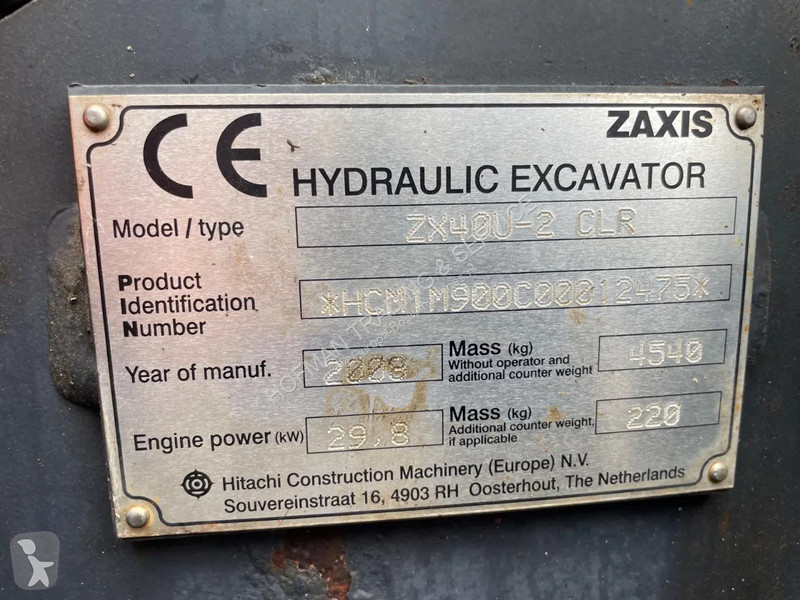 Skovl Hitachi | A/C