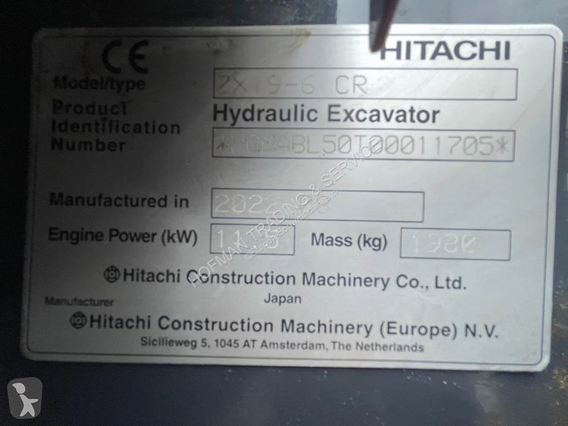 Graafmachine Hitachi ZX19-6