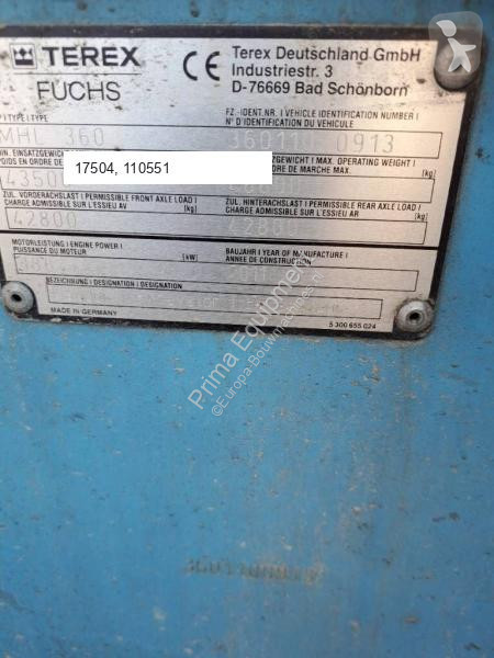 Skovl Fuchs MHL360D with low hour engine + grapple