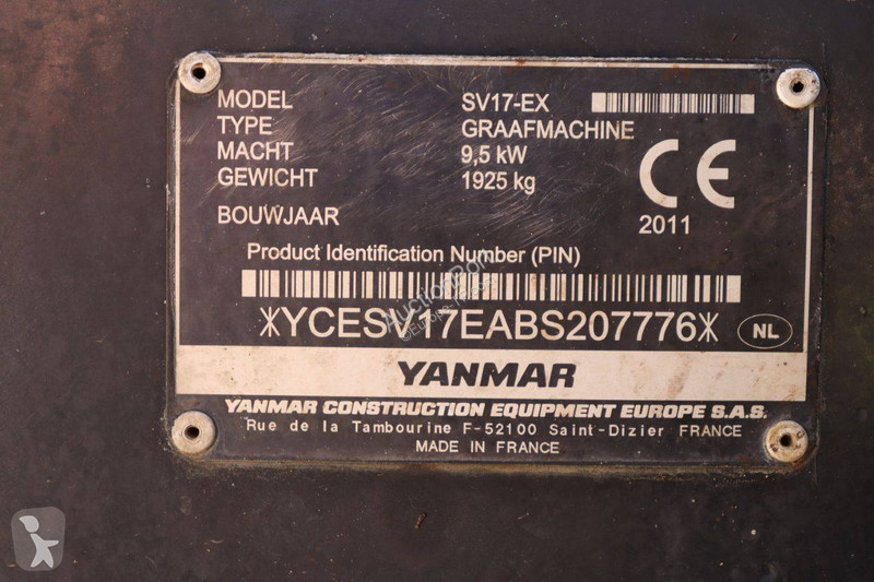 Escavatore Yanmar SV17-EX