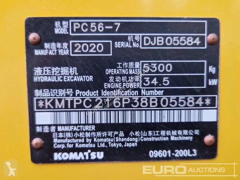 Escavadora Komatsu PC56-7
