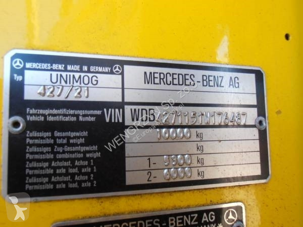 جرافة Unimog UNIMOG Z U 1650 WEIWEGE KZW ZW