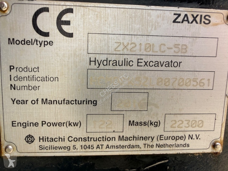 Skovl Hitachi LC5B - only 3 mtr wide