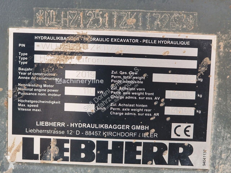 جرافة Liebherr LH 24 Litronic mit Abbruch- /...