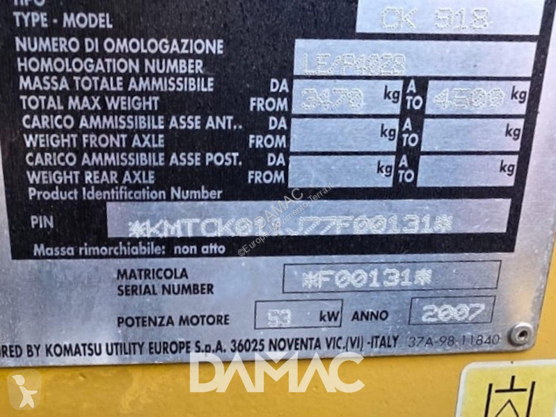 Escavatore Komatsu CK20
