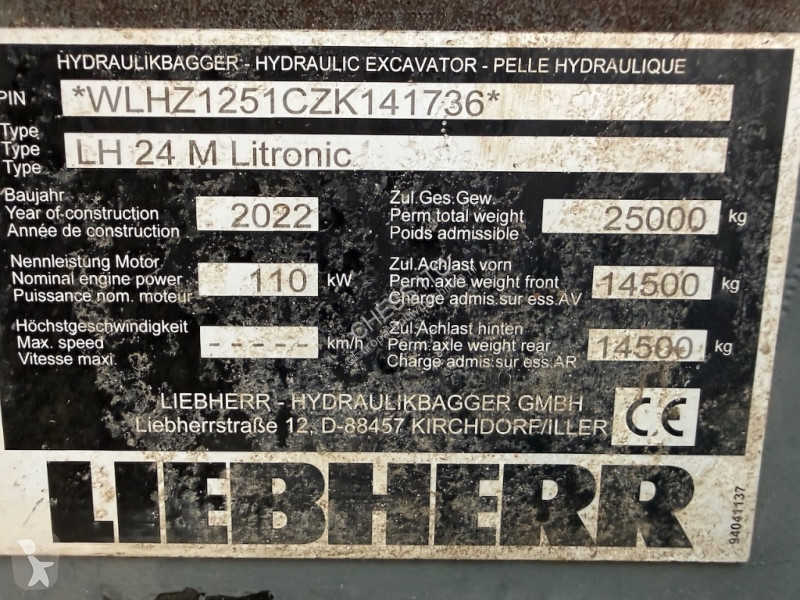Экскаватор Liebherr 24 M - 24 - 24M - 24M