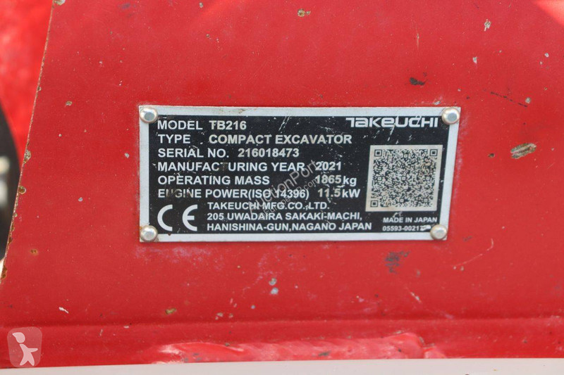 Rýpadlo Takeuchi TB216