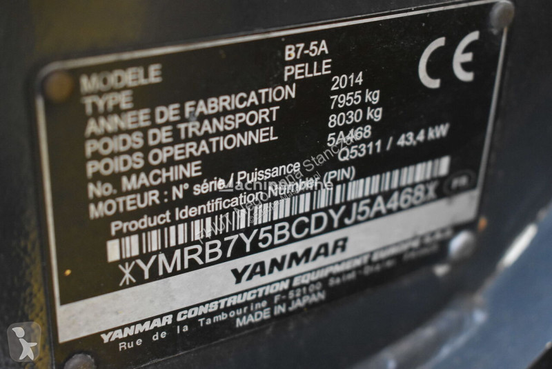 Excavator Yanmar B7-5B