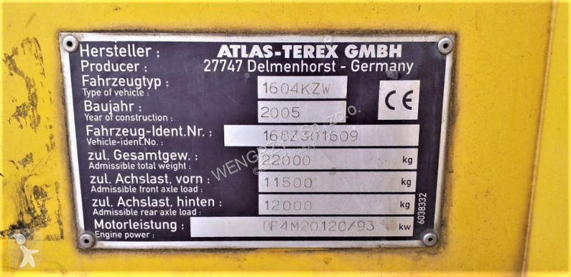 Rýpadlo  Koparka dwudrogowa ATLAS - TEREX 1604 KZW