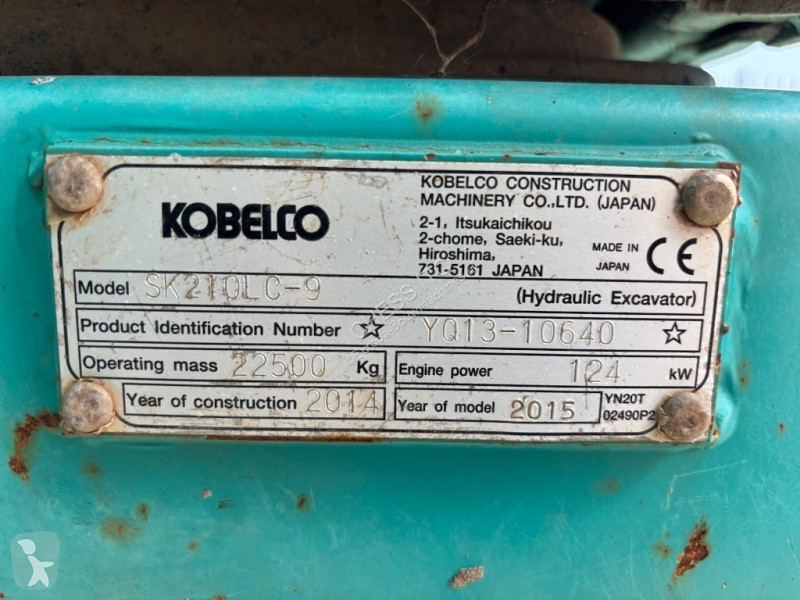Escavadora Kobelco SK 210 LC-9 - SK210 - SK 210