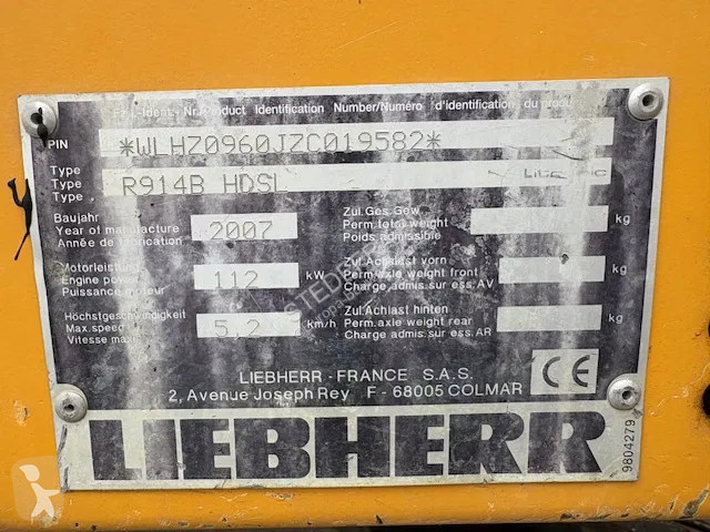 Escavadora Liebherr R914