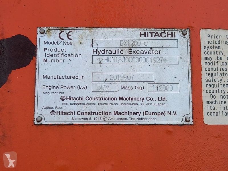 Escavadora Hitachi Longreach 28m (Abu Dhabi)