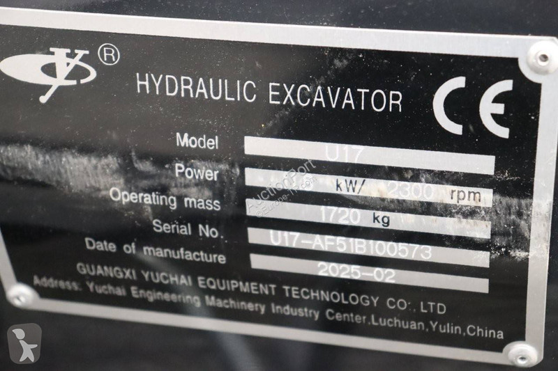 Escavadora  YU CHAI U17