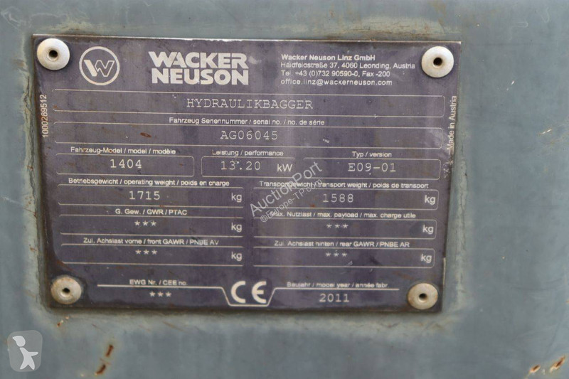 Excavator Neuson 1404
