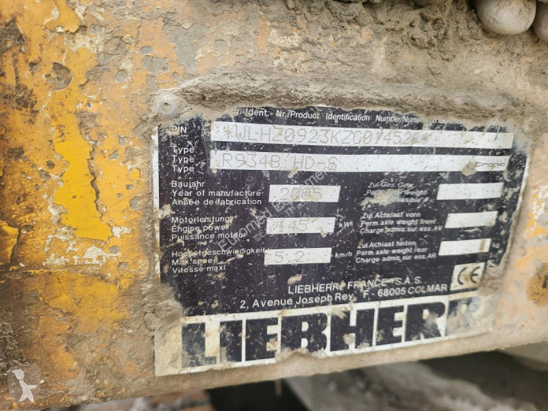 جرافة Liebherr R934B