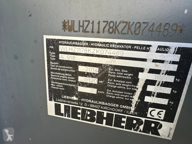 Rýpadlo Liebherr A918