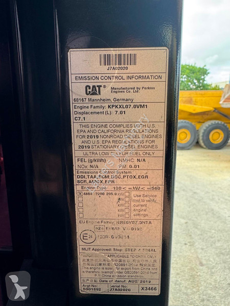 Lopatový nakládač Caterpillar NG 07B .