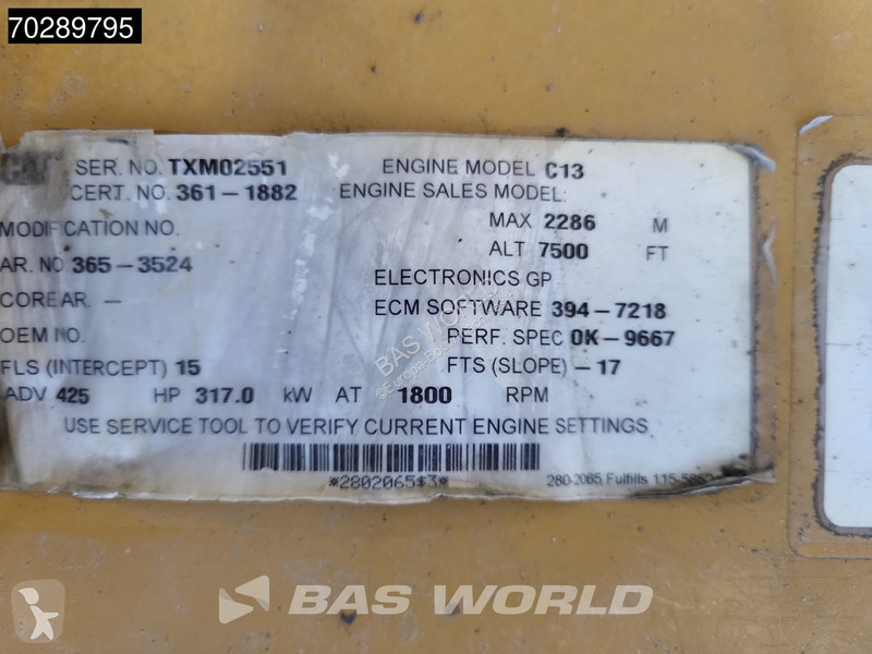 Graafmachine Caterpillar 349 E L