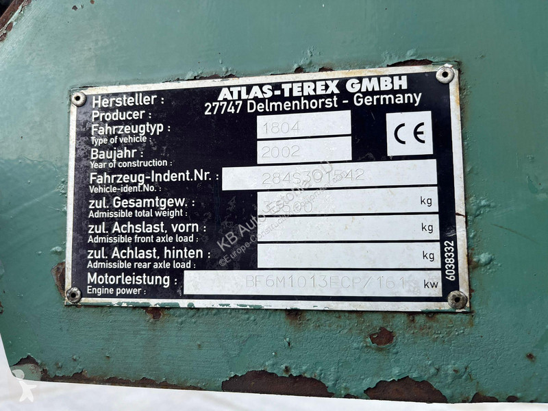 Skovl Atlas 1804 AC / CENTRAL LUBRICATION