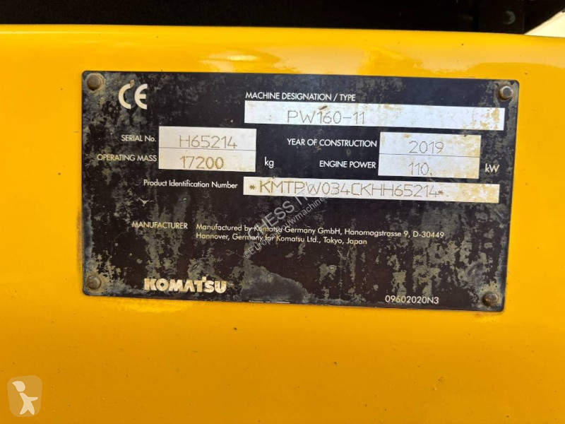 Rýpadlo Komatsu PW 160-11 - PW160 - - PW 180