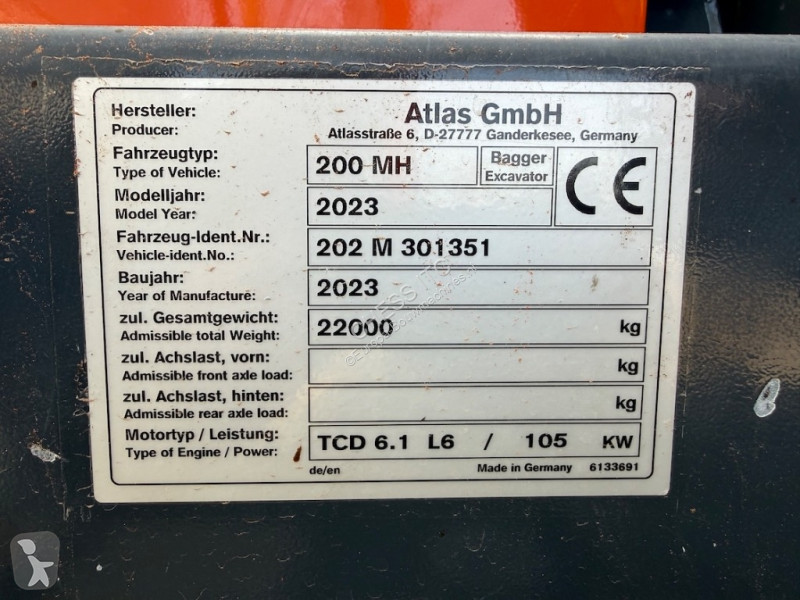 Lopatový nakládač Atlas 200 MH - 200MH - 180 MH...