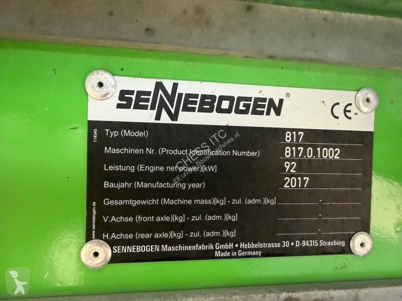 جرافة Sennebogen 817 E - 817M E - 818 E - E