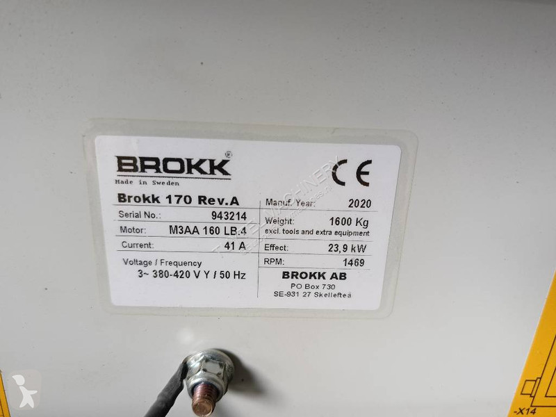 Skovl Brokk 170 demolition robot remote radio...