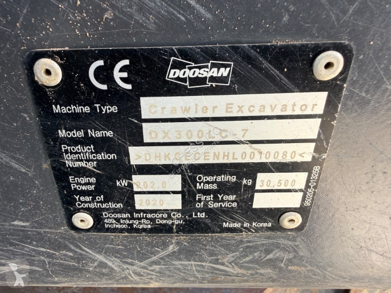 Skovl Doosan DX 300 LC-7 - DX 300 LC -