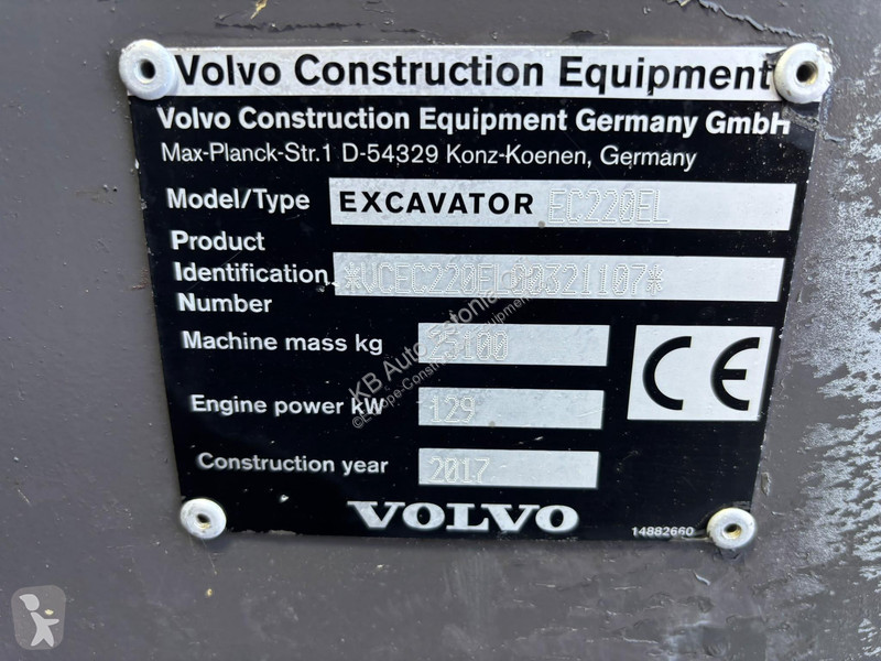 جرافة Volvo EC 220 EL TILTROTATOR / CENTRAL...