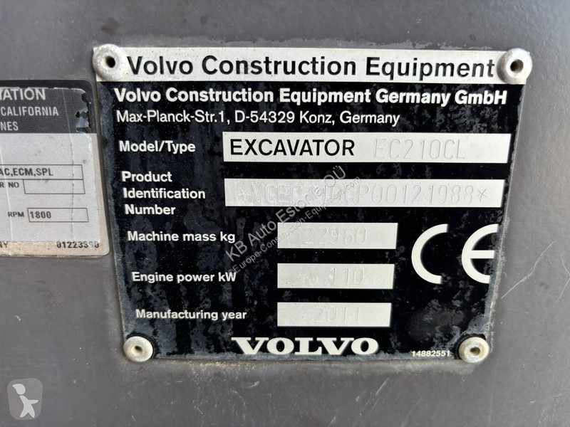 Skovel Volvo TILTROTATOR / CENTRAL LUBRICATION...