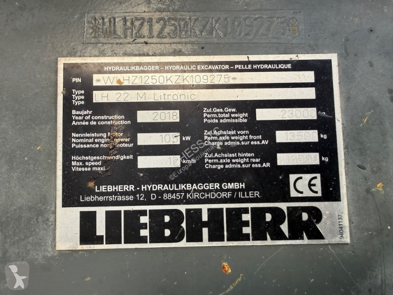 Багер Liebherr LH 22 M - LH 22 - LH22