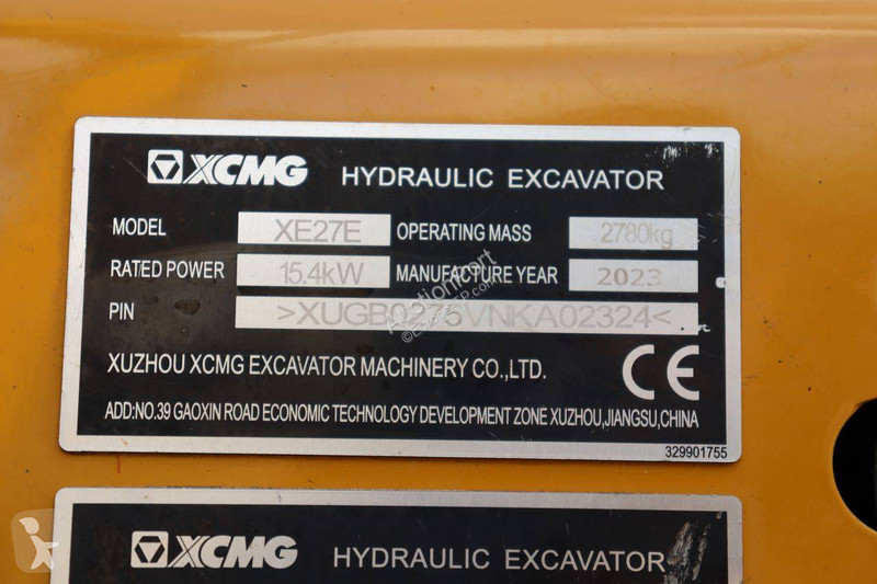 Багер XCMG XE27E