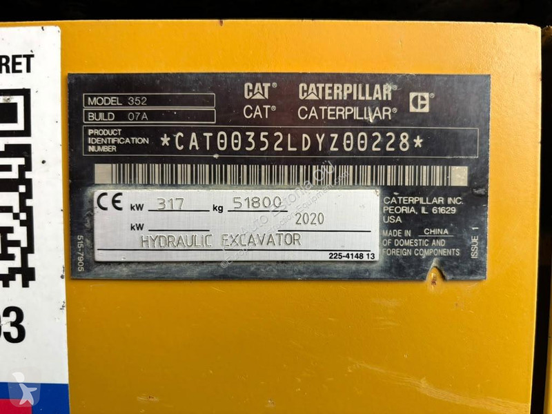 Багер Caterpillar 352 TECHNICAL INSPECTION REPORT
