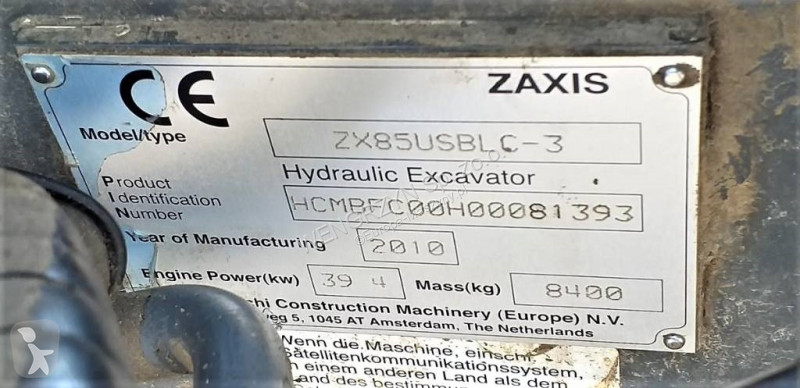 Rýpadlo  Midikoparka gąsienicowa HITACHI ZX 85...