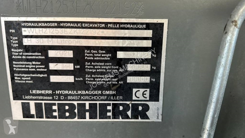 Excavadora Liebherr LH 30 M