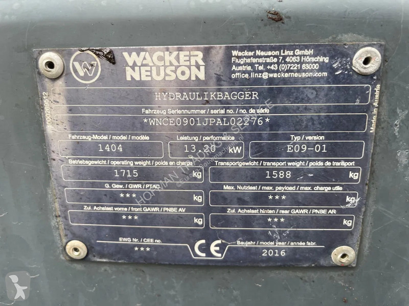 Escavadora Wacker Neuson