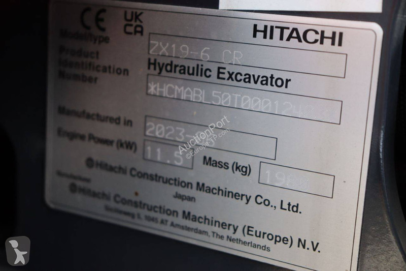 Excavator Hitachi ZX19-6 CR