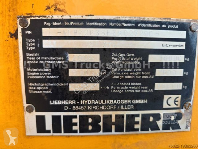 Escavadora Liebherr / 16ton / Klima / German