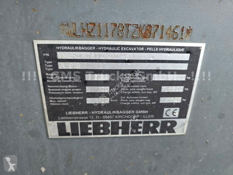 Rýpadlo Liebherr A 918 / Liku Fix / German