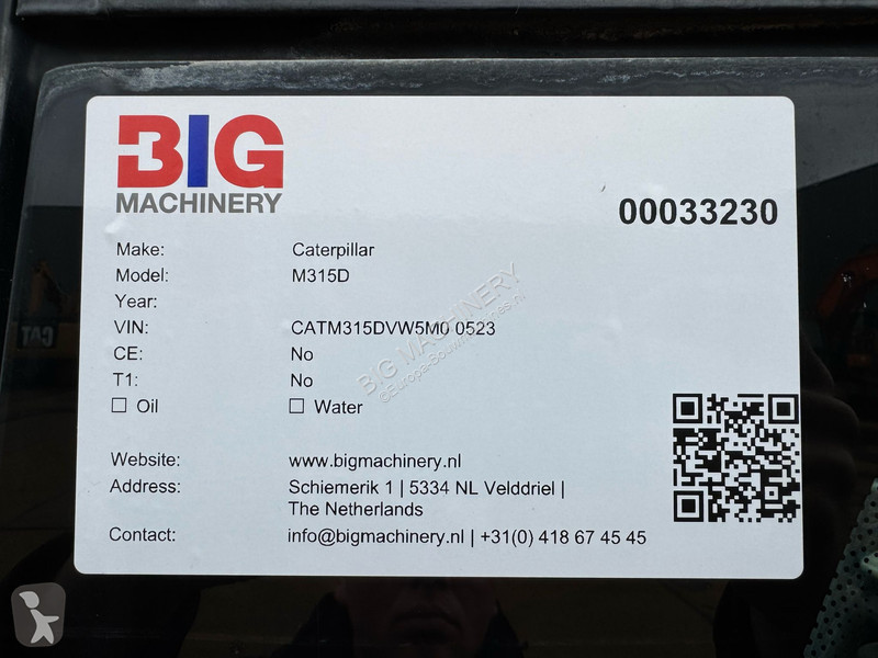 Graafmachine Caterpillar D